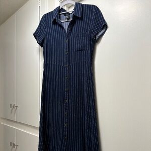 Forever 21 pinstriped shirt dress - as is - size small